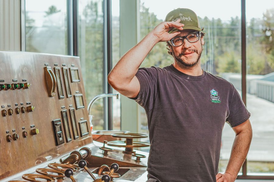 brewer at brewing control panel