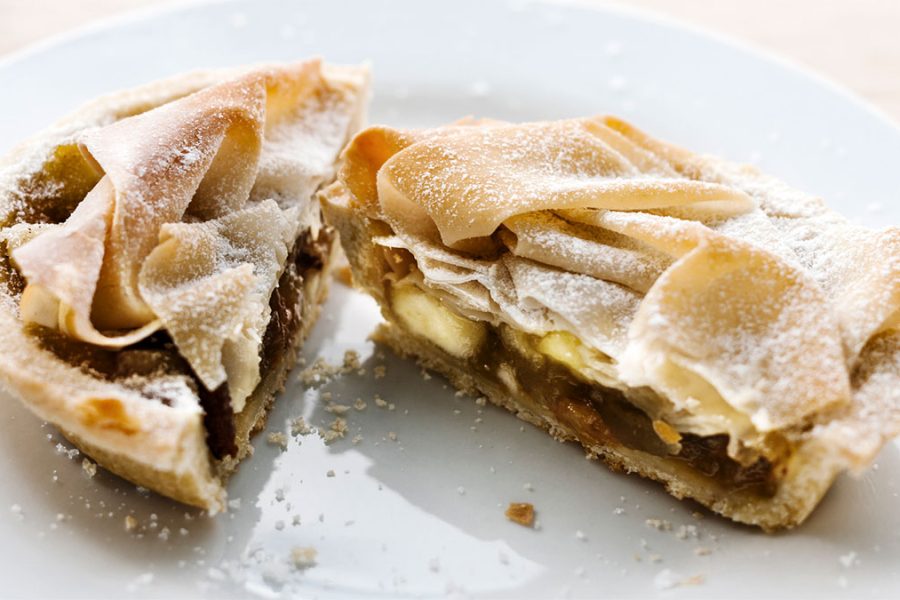 Dark Chocolate Autumn Saison Apple Tart